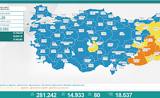 Koronavirüs nedeniyle 80 kişi daha yaşamını yitirdi