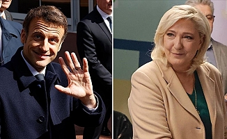 Fransa'da ilk tur sonuçları açıklandı: Macron yüzde 27,85, Le Pen yüzde 21,15