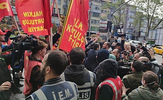 Beşiktaş'tan Taksim’e çıkmak isteyen HKP'lilere polis müdahale etti: 30'a yakın kişi gözaltına alındı