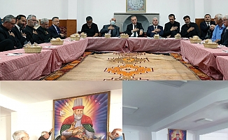 Erdoğan’ın ziyareti için kaldırılan görseller cemevinin duvarına yeniden asıldı