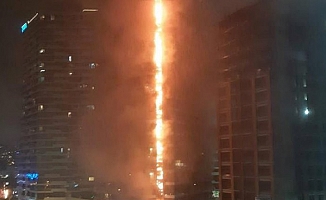 24 katlı rezidansta yangın