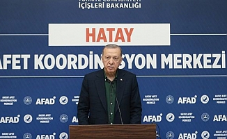 Erdoğan: "Güçlendirme olmayacak, her şey sıfırdan inşa edilecek. Antakya'yı, İskenderun'u, Arsuz'u yeniden inşa edeceğiz. Ama asgari bize 1 yıl müsaade"
