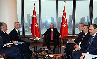 Erdoğan, New York'ta NATO Genel Sekreteri Jens Stoltenberg ile görüştü