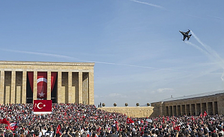 Cumhuriyet Bayramı'nda 1 milyon 182 bin 425 kişi Anıtkabir'i ziyaret etti