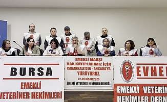 Emekli veteriner hekimler Ankara’ya yürüyor