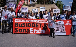 Sağlık çalışanları: Şiddetsiz bir ülke, şiddetsiz bir sağlık ortamı istiyoruz!