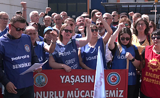 Grevdeki Temel Conta işçilerine mesai arkadaşlarından fiziksel müdahale