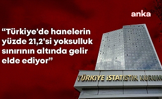 TÜİK: Türkiye'de hanelerin yüzde 21,2'si yoksul, ortalama hanehalkı büyüklüğü 3,11 kişi
