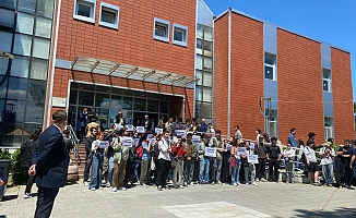 YTÜ ve MSGSÜ öğrencilerinden "Nureddin Yıldız” protestosunda gözaltına alınan Boğaziçili öğrencilere destek