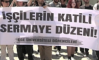 Ege Üniversite öğrencileri, Soma faciasında hayatını kaybeden madencileri andı
