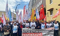 Samsun'da, emek ve meslek örgütleri CHP Genel Merkezi'ne polis müdahalesiyle girilmesini protesto etti