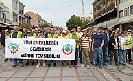 Edirne'de emeklilerden eylem: Seyyanen zam bütün emeklilere verilmelidir