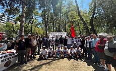Doruk Madencilik işçilerinden açlık grevindeki gazilere destek ziyareti