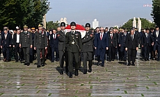 Ankara’nın başkent oluşunun 103'üncü yılı kutlanıyor... Birinci TBMM Binası'nda resmi tören yapıldı